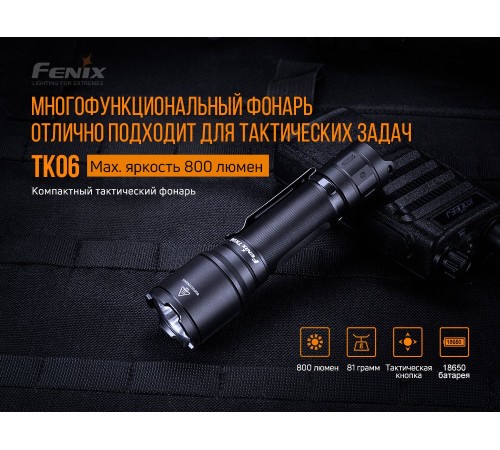 Фонарь Fenix TK06 Cree SST20 L4