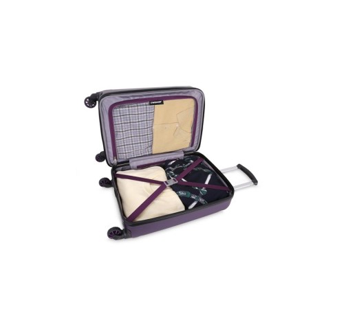 Чемодан WENGER ZURICH III, фиолетовый, АБС-пластик, 35,5x23x48 см, 34 л