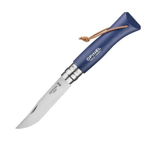 Нож Opinel №8 Trekking, нержавеющая сталь, синий, 002212