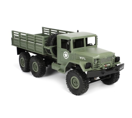 Радиоуправляемая машина WPL B-16R военный грузовик (серый) 6WD 2.4G 1/16 RTR