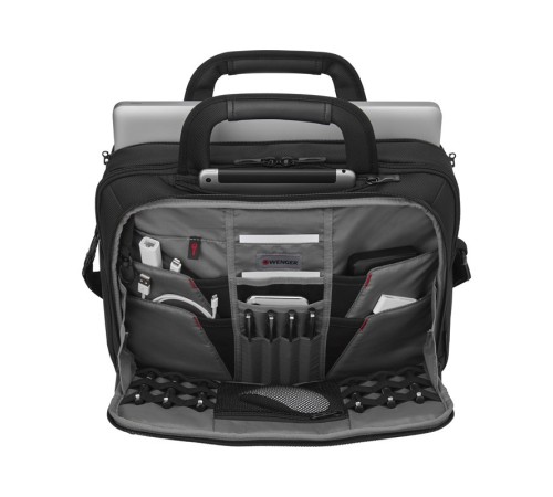 Портфель WENGER для ноутбука 14-16'', черный, баллистический нейлон, 40 x 16 x 29 см, 11 л