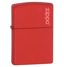 Зажигалка ZIPPO Classic с покрытием Red Matte, латунь/сталь, красная, матовая, 38x13x57 мм