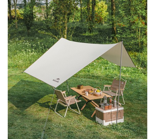 Палатка 3-местная c навесом Naturehike Ango Picnic Automatic Tent CNK2450WS021, бежевая, 6976507662536