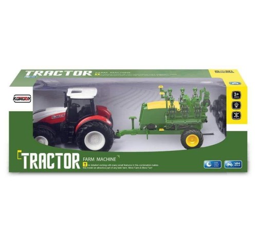 Р/У фермерский трактор Korody с зерновой сеялкой 1/24 2.4G 6CH RTR
