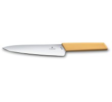 Нож разделочный VICTORINOX Swiss Modern, 19 см, нержавеющая сталь / синтетический материал, медовый