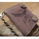 Бумажник KLONDIKE «Tim Eagle», натуральная кожа в светло-коричневом цвете, 10,5 х 12,5 х 2,5 см