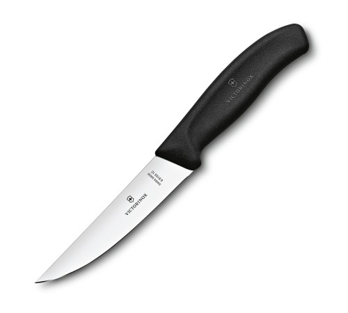 Нож разделочный VICTORINOX SwissClassic с узким прямым лезвием 12 см, чёрный