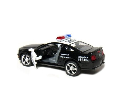 Машина Kinsmart 1:38 FORD Mustang GT Police инерция (1/12шт.) б/к