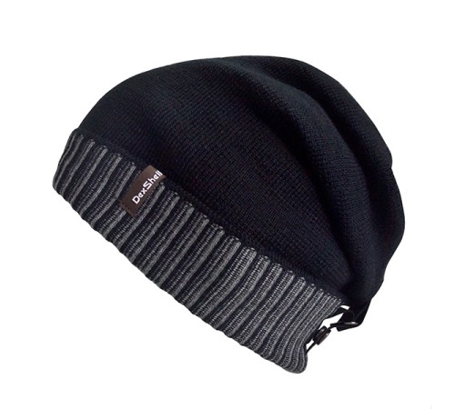 Шапка водонепроницаемая Dexshell Beanie Slouch, DH382B черный
