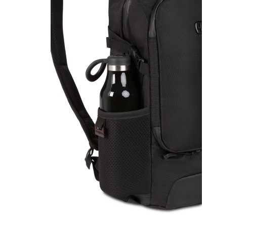Рюкзак SWISSGEAR, чёрный, полиэстер 1680D, 24 х 15,5 х 46 см, 15,5 л
