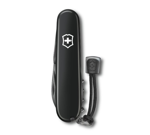 Нож перочинный VICTORINOX Spartan Onyx Black, 91 мм, 12 функций, чёрный, со шнурком в комплекте