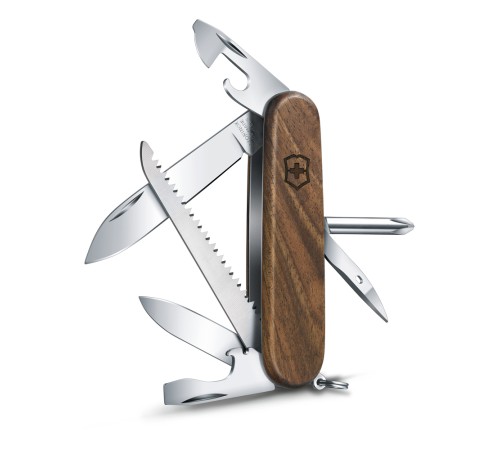 Нож перочинный VICTORINOX Hiker, 91 мм, 11 функций, деревянная рукоять