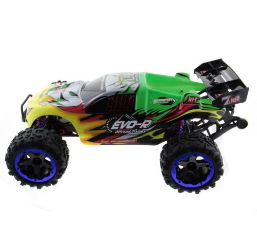 Радиоуправляемая трагги Remo Hobby EVO-R Brushless UPGRADE (зеленая) 4WD 2.4G 1/8 RTR