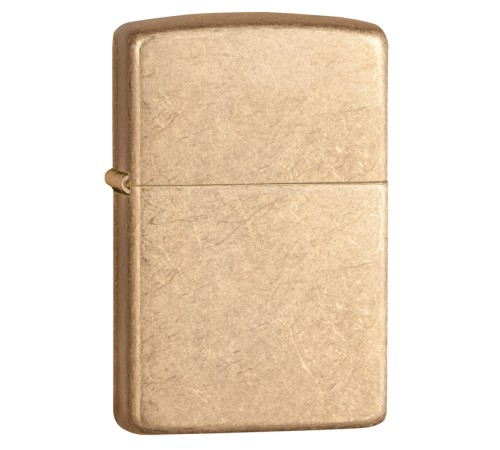 Зажигалка ZIPPO Armor™с покрытием Tumbled Brass, латунь/сталь, золотистая, матовая, 38x13x57 мм
