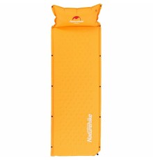 Коврик для сна Naturehike NH15Q002-D   надувной с подушкой желтый, 6927595782576