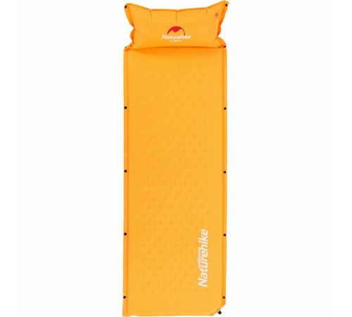 Коврик для сна Naturehike NH15Q002-D   надувной с подушкой желтый, 6927595782576