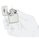 Зажигалка ZIPPO Retro Fridge Design с покрытием White Matte, латунь/сталь, серебристая, 38x13x57 мм
