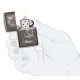 Зажигалка ZIPPO Skull Design с покрытием Black Ice®, латунь/сталь, черная, 38x13x57 мм