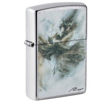 Зажигалка ZIPPO Luis Royo с покрытием Street Chrome, латунь/сталь, серебристая, 38x13x57 мм