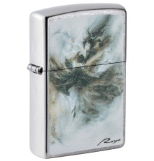 Зажигалка ZIPPO Luis Royo с покрытием Street Chrome, латунь/сталь, серебристая, 38x13x57 мм