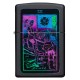 Зажигалка ZIPPO Tarot Card с покрытием Black Matte, латунь/сталь, чёрная, матовая, 38x13x57 мм