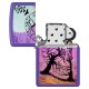 Зажигалка ZIPPO Skull Tree с покрытием Purple Matte, латунь/сталь, черная 38x13x57 мм