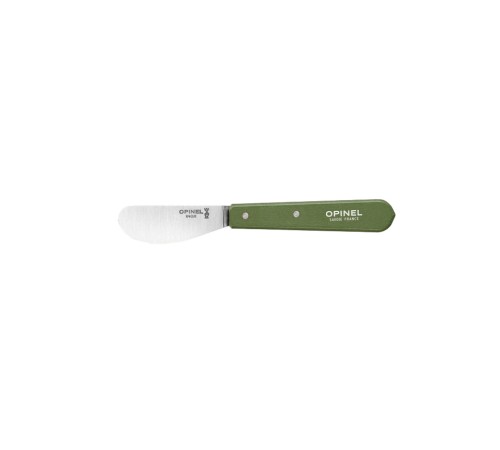 Нож для масла Opinel №117, деревянная рукоять, блистер, нержавеющая сталь, темно-зеленый, 003134