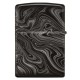 Зажигалка ZIPPO Marble Pattern с покрытием High Polish Black, латунь/сталь, чёрная, 38x13x57 мм