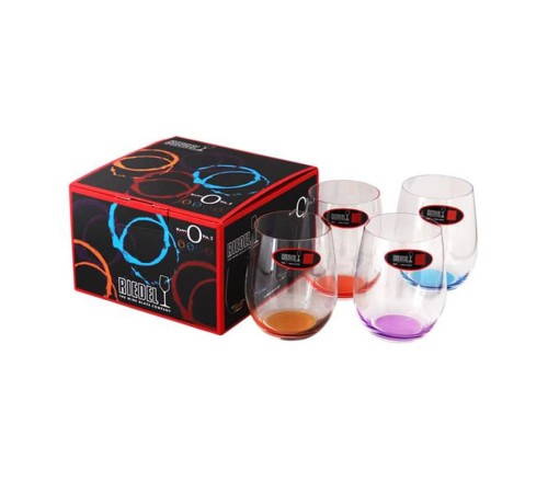 Подарочный набор из 4-х Riedel O Wine Tumbler Happy 