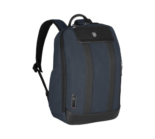 Рюкзак VICTORINOX Architecture Urban2 City Backpack 14'', синий, полиэстер / кожа, 30x19x42 см, 17 л