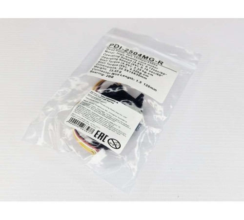 Сервомашинка цифровая JX Servo PDI-2504MG-R (25.65г/4.52/0.10/6V) 5pin Mini для Remo Hobby 1/16