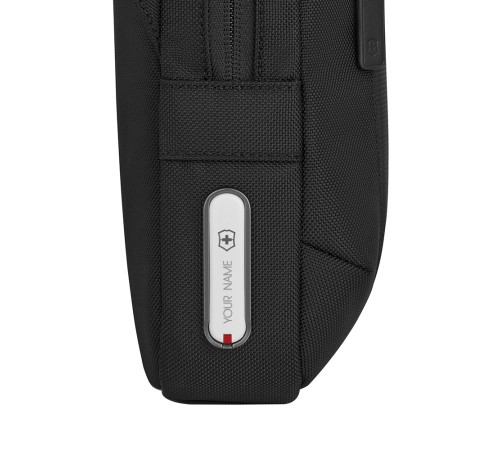 Сумка через плечо VICTORINOX Architecture Urban2 Crossbody Bag, черный, полиэстер/кожа, 22x9x28 см, 6 л