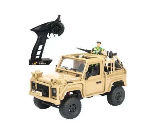 Радиоуправляемая машина MN MODEL англ. пикап Defender спецназ рейнджеров (песочн) 4WD 2.4G 1/12 RTR