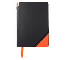 Записная книжка Cross Jot Zone, A5, 160 страниц в линейку, ручка в комплекте. Цвет - черно-оран