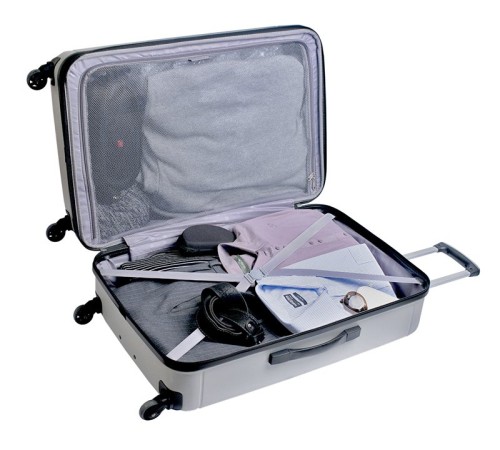 Чемодан SWISSGEAR USTER, серебристый, АБС-пластик, 47x29x77 см, 94 л