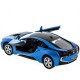 Машина Kinsmart BMW i8 инерция (1/12шт.) 1:36 б/к