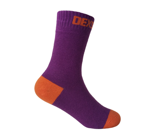 Водонепроницаемые носки детские DexShell Ultra Thin Children Socks L (20-22 см), пурпурный
