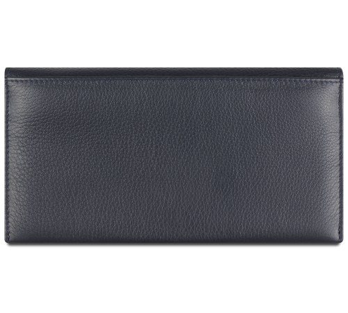 Кошелёк женский BUGATTI Lady Top, тёмно-синий, натуральная воловья кожа, 19,5х2х10 см