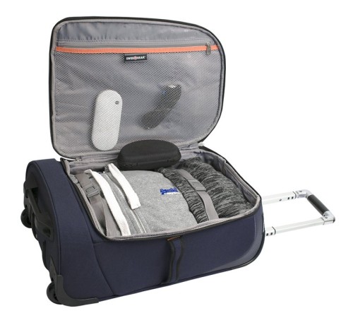 Сумка на колесах SWISSGEAR Sport Line, синий/серый, полиэстер 600Dx600D/рипстоп 420X250D, 36x20x53см