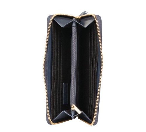 Кошелёк Cross Monaco Navy, кожа наппа, гладкая, цвет тёмно-синий, 19,5 x 10,2 x 2 см