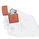 Зажигалка ZIPPO Flame Pattern с покрытием Red Matte, латунь/сталь, красная, матовая, 38x13x57 мм