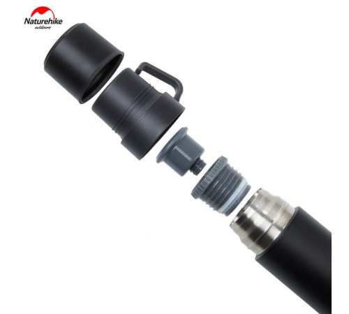 Термос Naturehike NH17S020-B 3в1 600мл черный, 6927595724132