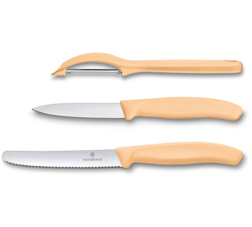 Набор из 3 ножей VICTORINOX Swiss Classic: нож для овощей, столовый нож 11 см, нож для овощей 8 см