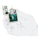 Зажигалка ZIPPO Spooky Design с покрытием Glow In The Dark Green, латунь/сталь, белая, 38x13x57 мм