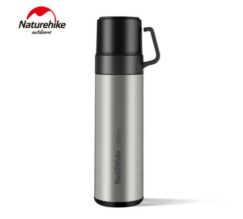 Термос Naturehike NH17S020-B 3в1 600мл серебряный, 6927595724125
