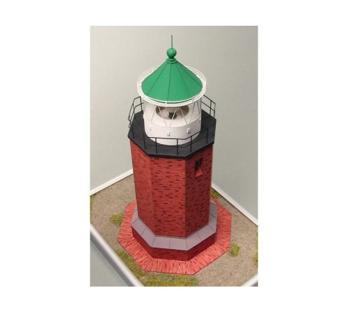 Сборная картонная модель Shipyard маяк Rotes Kliff Lighthouse (№60), 1/87