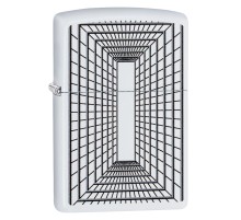 Зажигалка ZIPPO с покрытием White Matte, латунь/сталь, белая, матовая, 36x12x56 мм