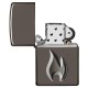 Зажигалка ZIPPO Armor™ с покрытием Black Ice®, латунь/сталь, чёрная, глянцевая, 38x13x57 мм