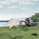 Тент  Naturehike Car Rear Canopy NH21TM001, 590*340 см для кемпинга песочный  (с тремя стойками), 6927595777831