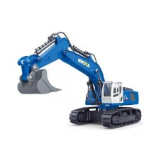 Радиоуправляемый экскаватор HUI NA TOYS, синий 2.4G 9CH 1/18 RTR